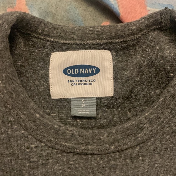 Old navy mens long sleeve shirt in grey - Picture 2 of 2